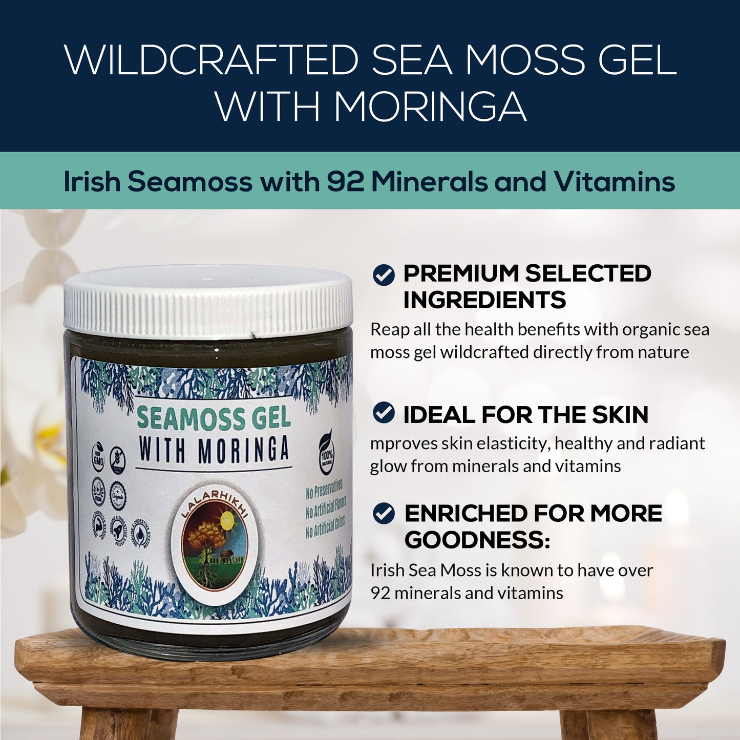 Dr. Sebi Inspired Alkaline Diet Seamoss and Moringa Gel